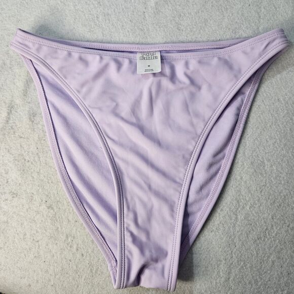Wild Fable High Waist Purple High Cut Bikini Bottom Sz M Lilac - Picture 1 of 4